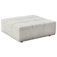 HOCKER in Textil Weiss  - Weiss/Schwarz, Design, Kunststoff/Textil (107/39/107cm) - Hom`in
