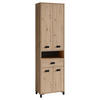 HOCHSCHRANK 54/193/31 cm  - Anthrazit/Schwarz, MODERN, Holzwerkstoff/Kunststoff (54/193/31cm) - MID.YOU