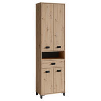 HOCHSCHRANK 54/193/31 cm  - Anthrazit/Schwarz, MODERN, Holzwerkstoff/Kunststoff (54/193/31cm) - MID.YOU