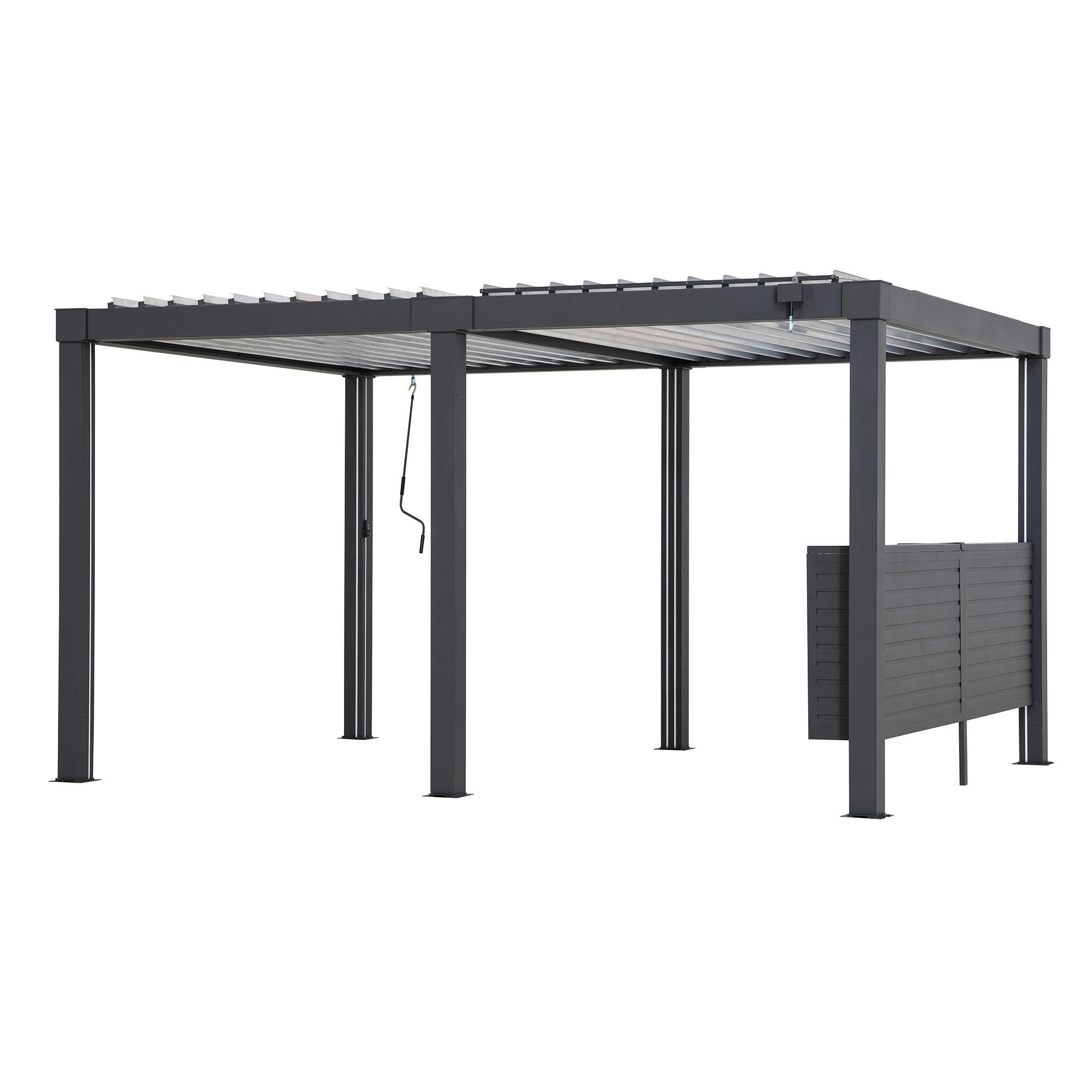PERGOLA-BAR 278/114/30 cm   - Anthrazit, Basics, Metall (278/114/30cm) - Modante