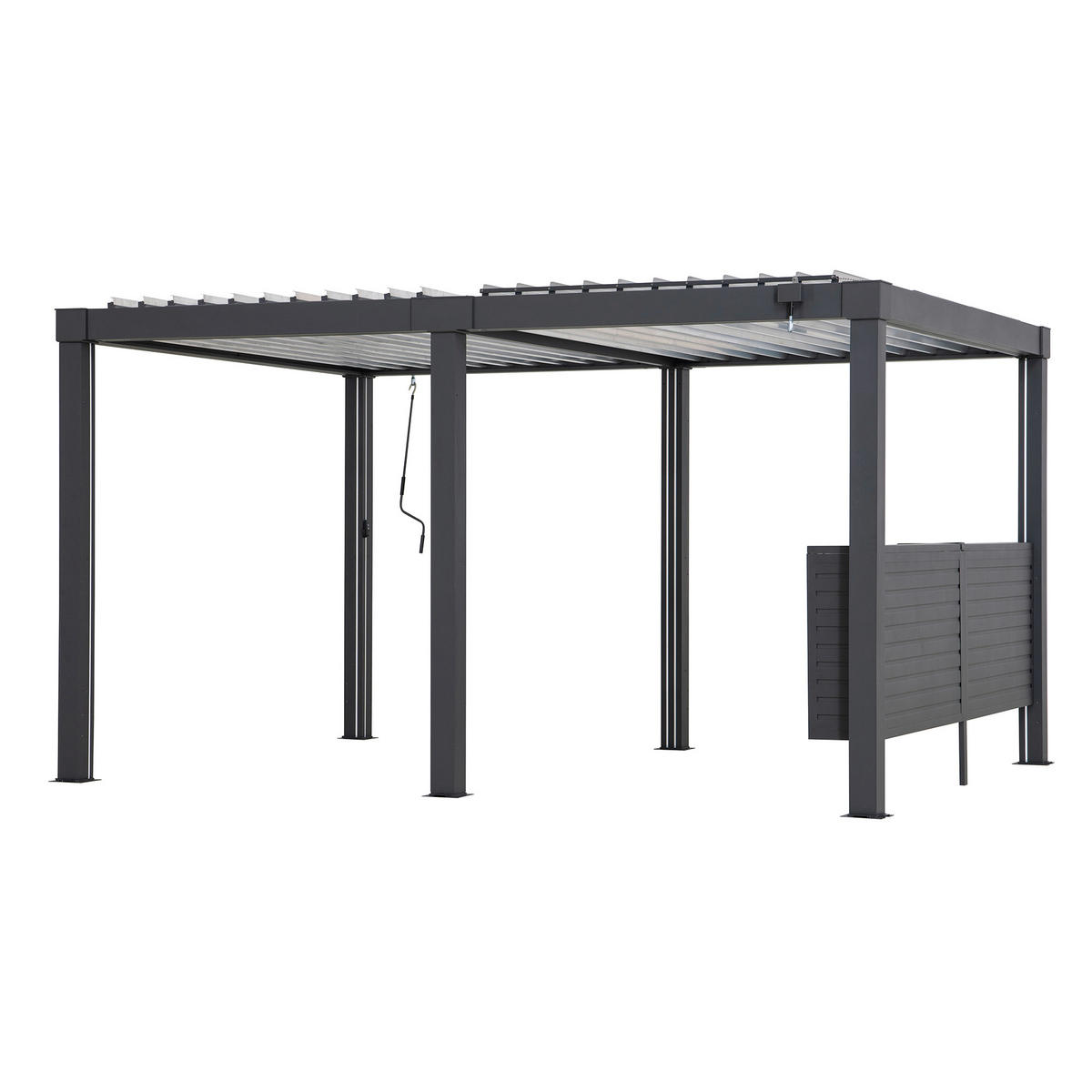 PERGOLA-BAR 278/114/30 cm  - Anthrazit, Basics, Metall (278/114/30cm) - Modante