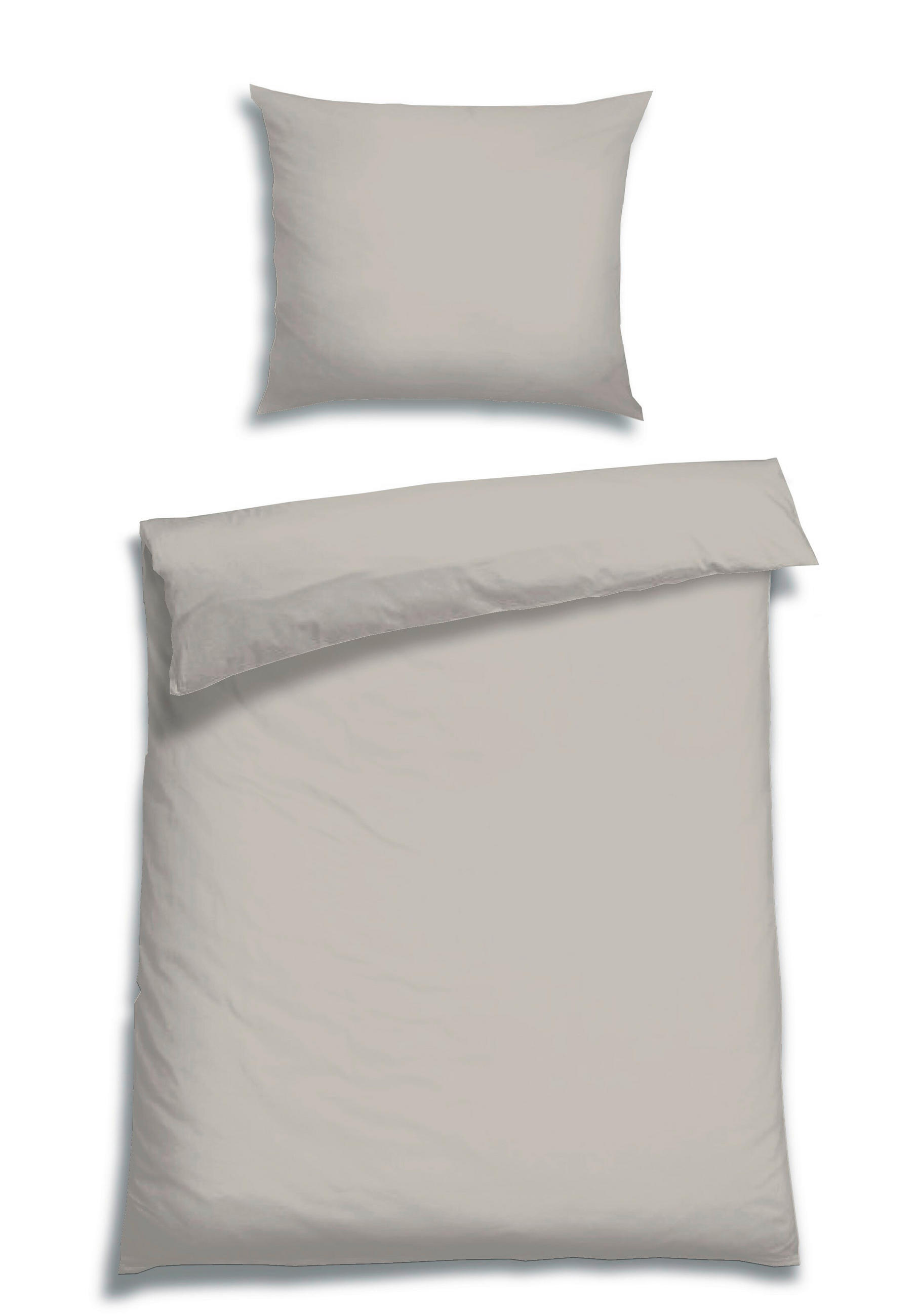 BETTWÄSCHE Satin 140/200 cm  - Hellbraun, Basics, Textil (140/200cm) - Florella