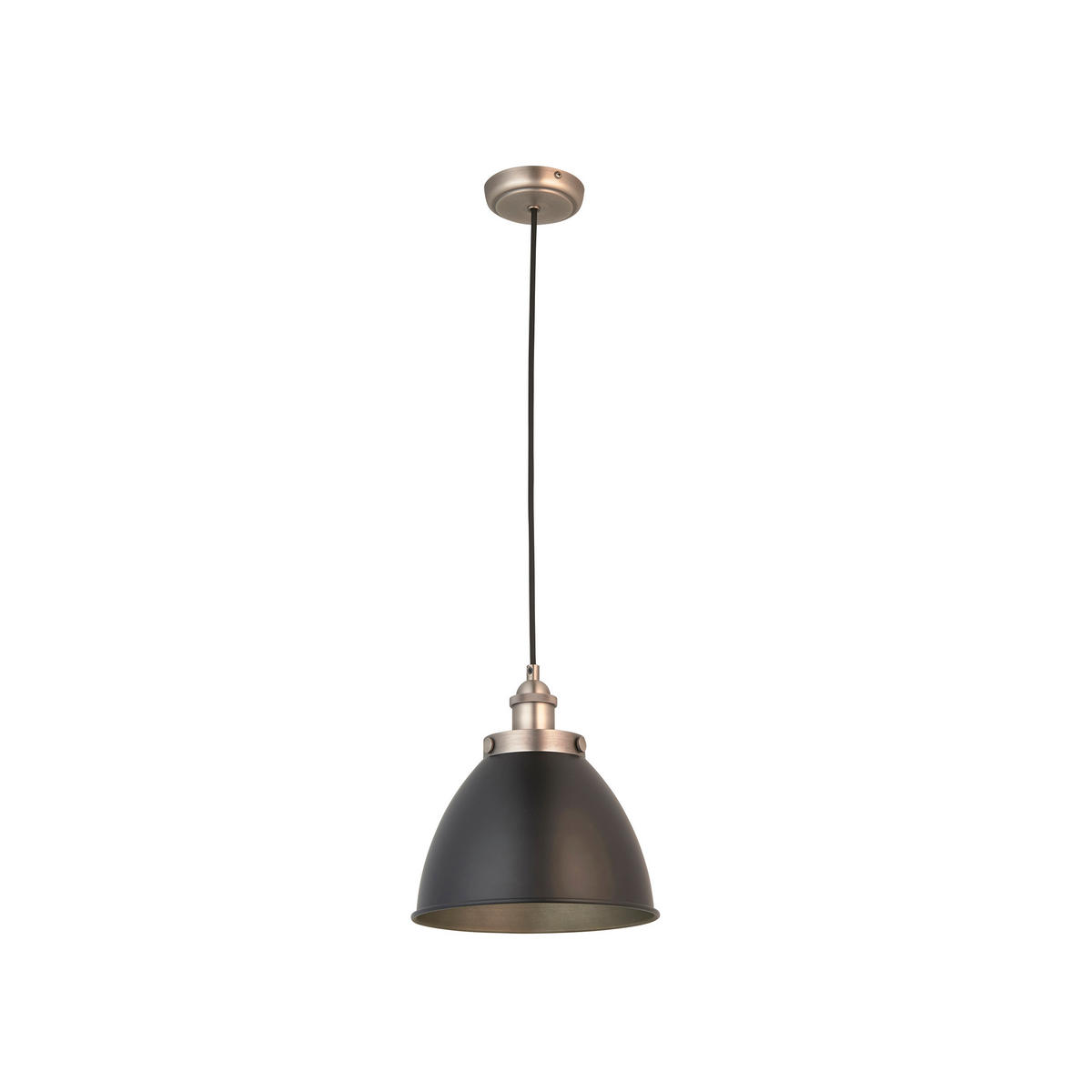 HÄNGELEUCHTE 23.5/146 cm  - Zinkfarben/Schwarz, Basics, Metall (23.5/146cm) - ENDON