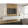 LOWBOARD Newniq  in 120/36,7/45 cm  - Weiß, Design, Holzwerkstoff (120/36,7/45cm) - Hom`in