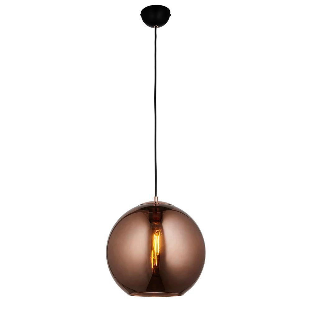 HÄNGELEUCHTE 30/44-155 cm  - Kupferfarben, Basics, Glas (30/44-155cm) - ENDON