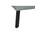 ECKSOFA in Webstoff Grau  280/205 cm  - Schwarz/Grau, Design, Textil/Metall (280/205cm) - Xora