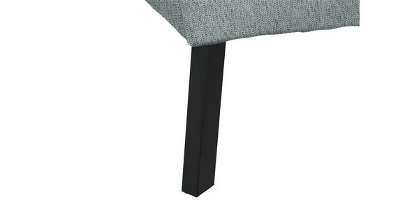 ECKSOFA in Webstoff Grau 280/205 cm - Schwarz/Grau, Design, Textil/Metall (280/205cm) - Xora