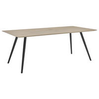 ESSTISCH Asteiche massiv rechteckig Eichefarben  - Eichefarben/Anthrazit, Design, Holz/Metall (200/100/77cm) - Musterring