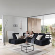 ECKSOFA in Struktur Schwarz  233/313 cm  - Schwarz, Design, Kunststoff/Textil (233/313cm) - Emilio Belluti