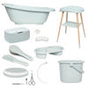 BABYBADESET SENSE 8-teilig  - Hellgrün/Grün, Basics, Kunststoff (79.5/40/46cm) - Bebe Jou