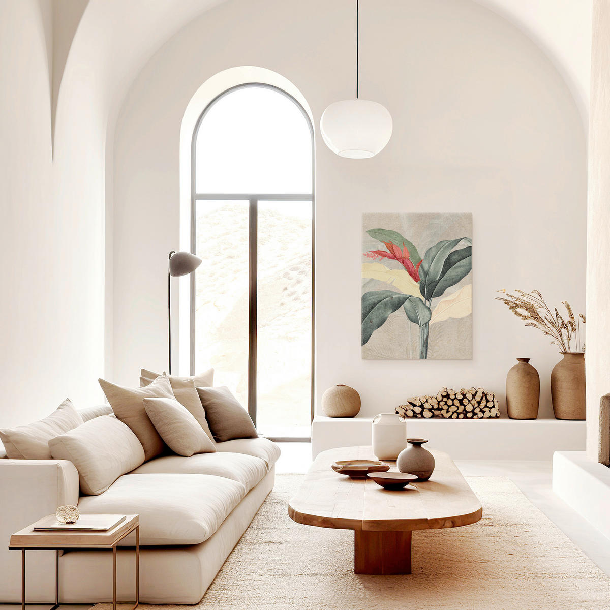 LEINWANDBILD Pflanzen 60/80 cm  - Multicolor, Basics, Holz/Textil (60/80cm)