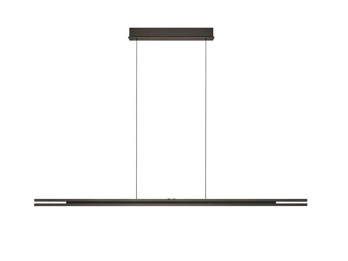 LED-PENDELLEUCHTE 150/5/60-180 cm    - Bronzefarben, Design, Metall (150/5/60-180cm) - Hell