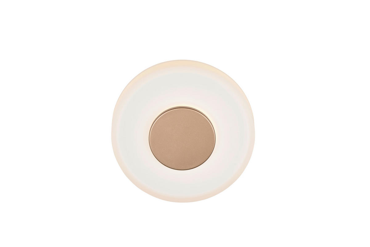 LED-WANDLEUCHTE CELESTE 22/4 cm   - Braun/Weiß, Design, Glas/Metall (22/4cm) - Trio Leuchten