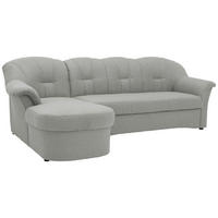 ECKSOFA Silberfarben Webstoff  - Silberfarben/Schwarz, KONVENTIONELL, Kunststoff/Textil (142/233cm) - MID.YOU