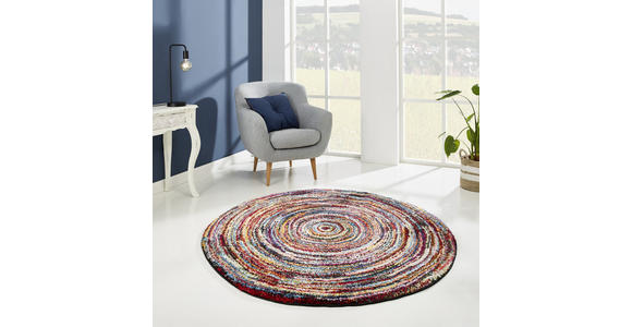 WEBTEPPICH 160 cm Sixteen round  - Multicolor, Trend, Textil (160cm) - Novel