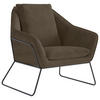 SESSEL in Flachgewebe Braun  - Schwarz/Braun, Design, Textil/Metall (78/85/85cm) - Livetastic