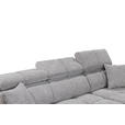 ECKSOFA Taupe Chenille Bettkasten, Rücken echt, Kopfteilverstellung  - Taupe/Schwarz, KONVENTIONELL, Kunststoff/Textil (172/268cm) - Carryhome