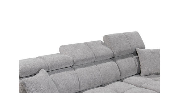 ECKSOFA Taupe Chenille Bettkasten, Rücken echt, Kopfteilverstellung  - Taupe/Schwarz, KONVENTIONELL, Kunststoff/Textil (172/268cm) - Carryhome