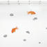 DUSCHVORHANG Orange, Transparent 180/200 cm - Transparent/Orange, Basics, Kunststoff (180/200cm) - SPIRELLA