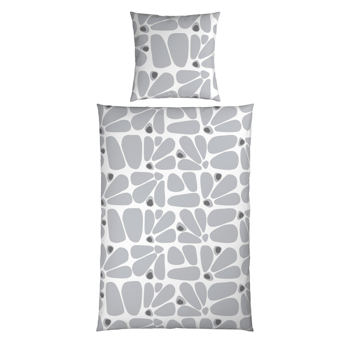 BETTWÄSCHE Renforcé 155/220 cm  - Grau, Textil (155/220cm) - Esposa