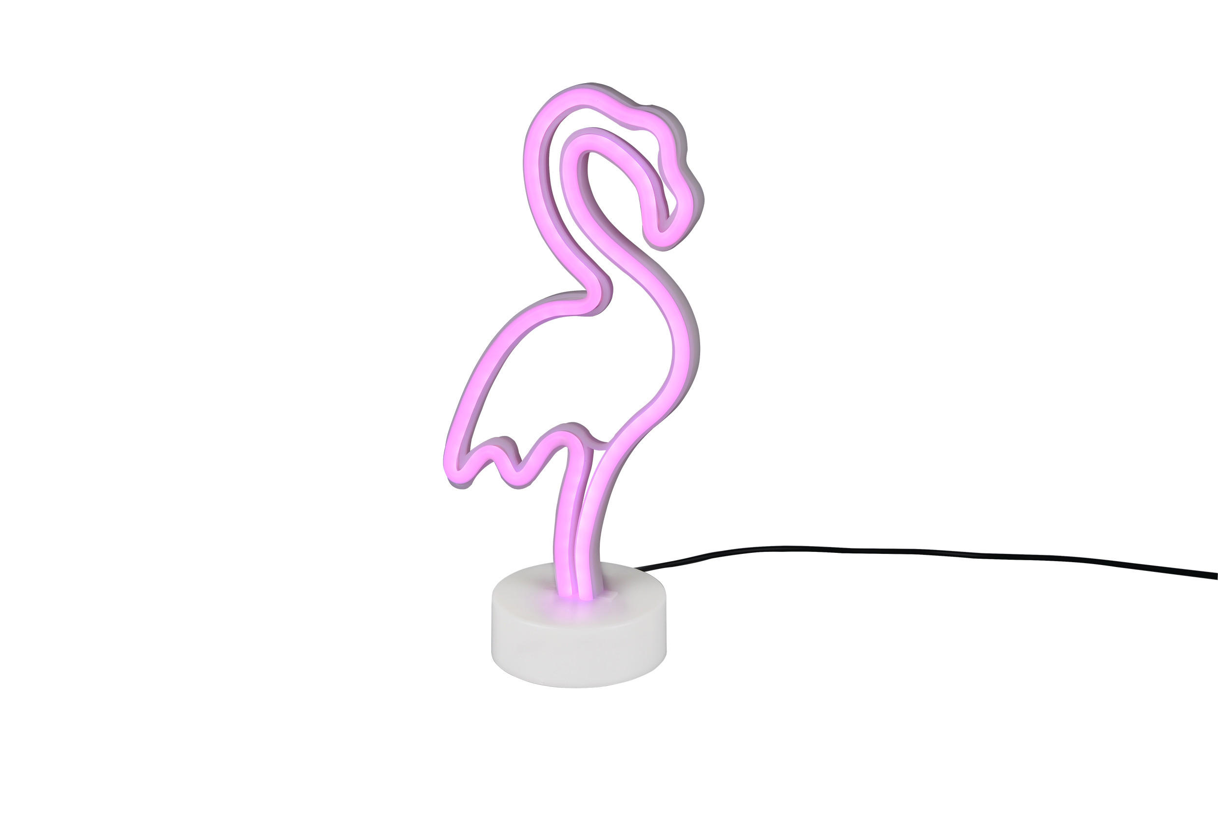 XXXLutz Led-Tischleuchte Flamingo Weiß 8.5x29.2x13.5 cm