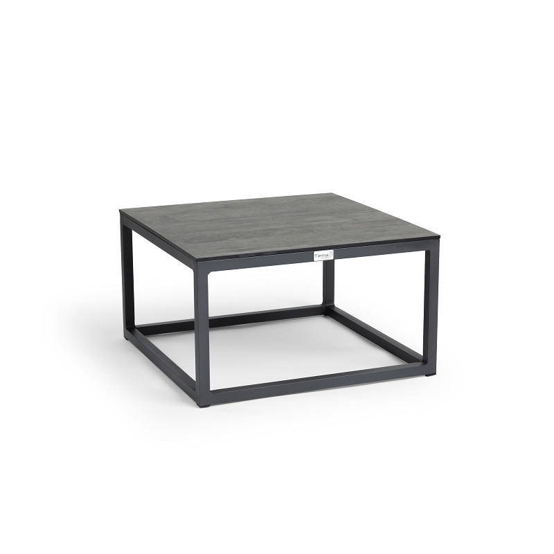 LOUNGETISCH  - Anthrazit/Grau, Modern, Kunststoff/Metall (60/60/35cm) - Tierra Outdoor
