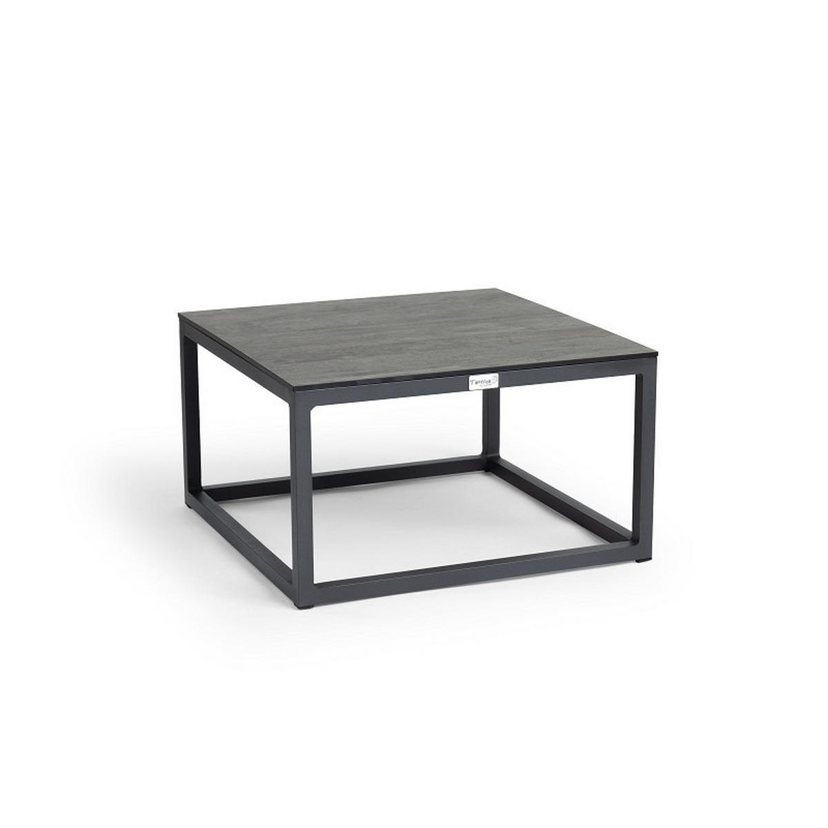 LOUNGETISCH  - Anthrazit/Grau, Modern, Kunststoff/Metall (60/60/35cm) - Tierra Outdoor