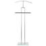 HERRENDIENER Chromfarben, Weiß - Chromfarben/Weiß, Design, Glas/Metall (46,50/119/30cm) - Xora