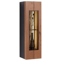 HÄNGEELEMENT in Anthrazit, Eichefarben   - Eichefarben/Anthrazit, KONVENTIONELL, Glas/Holz (36/121/36cm) - Schöner Wohnen