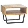 NACHTSCHRANK 50/41/36 cm Eiche massiv  - Eiche Bianco/Anthrazit, Natur, Holz/Metall (50/41/36cm) - Hasena