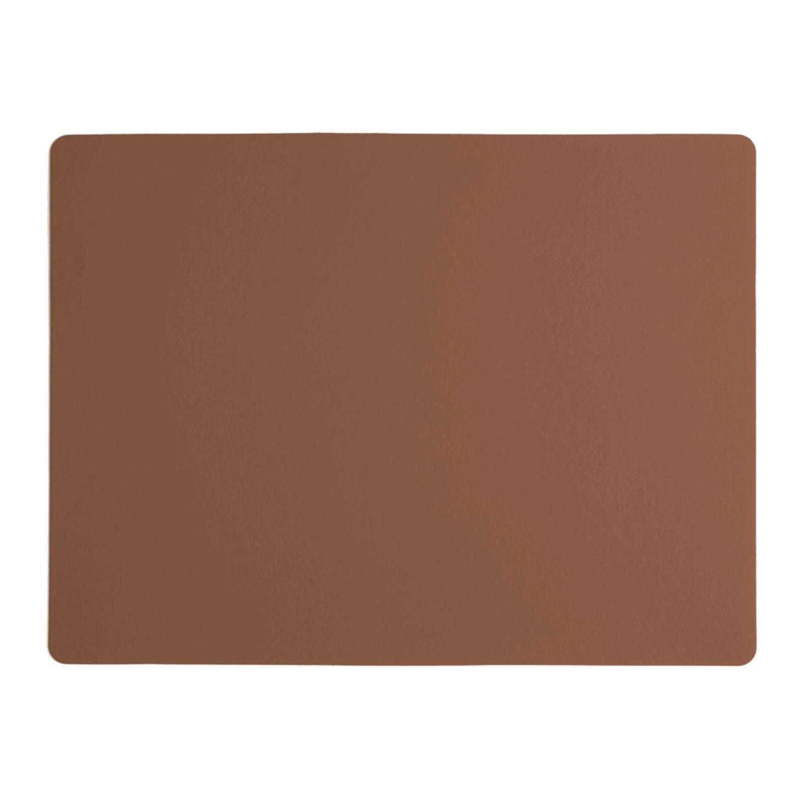 TISCHSET Leder Braun  - Braun, Basics, Leder (40/30/0.2cm)