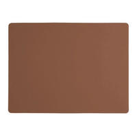 TISCHSET Leder Braun  - Braun, Basics, Leder (40/30/0.2cm)