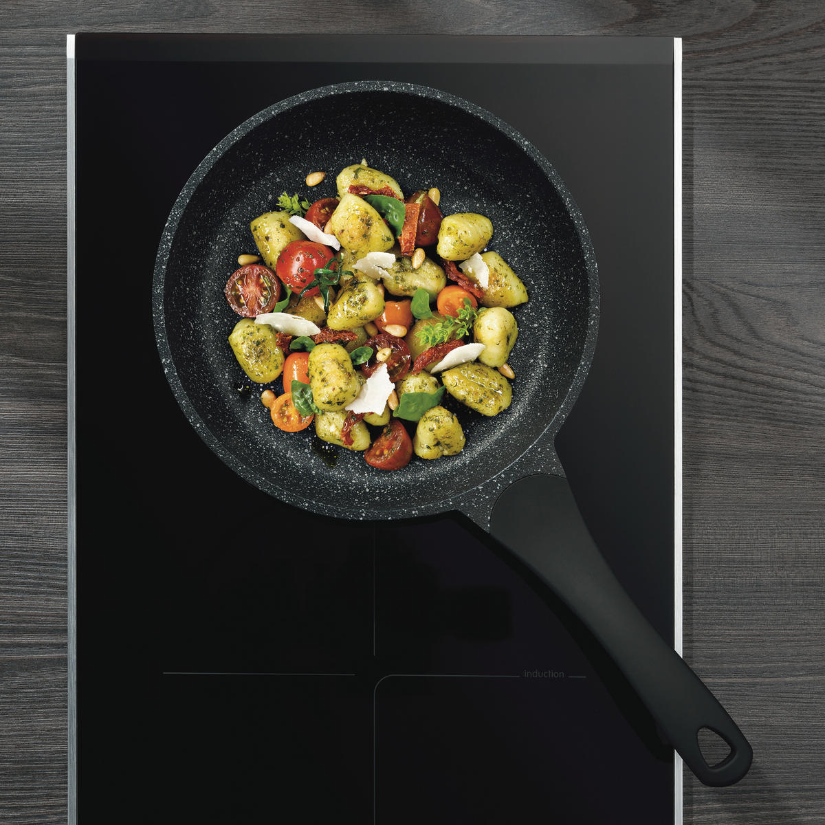 BRATPFANNE  - Schwarz, KONVENTIONELL, Metall (24/5cm) - Kela