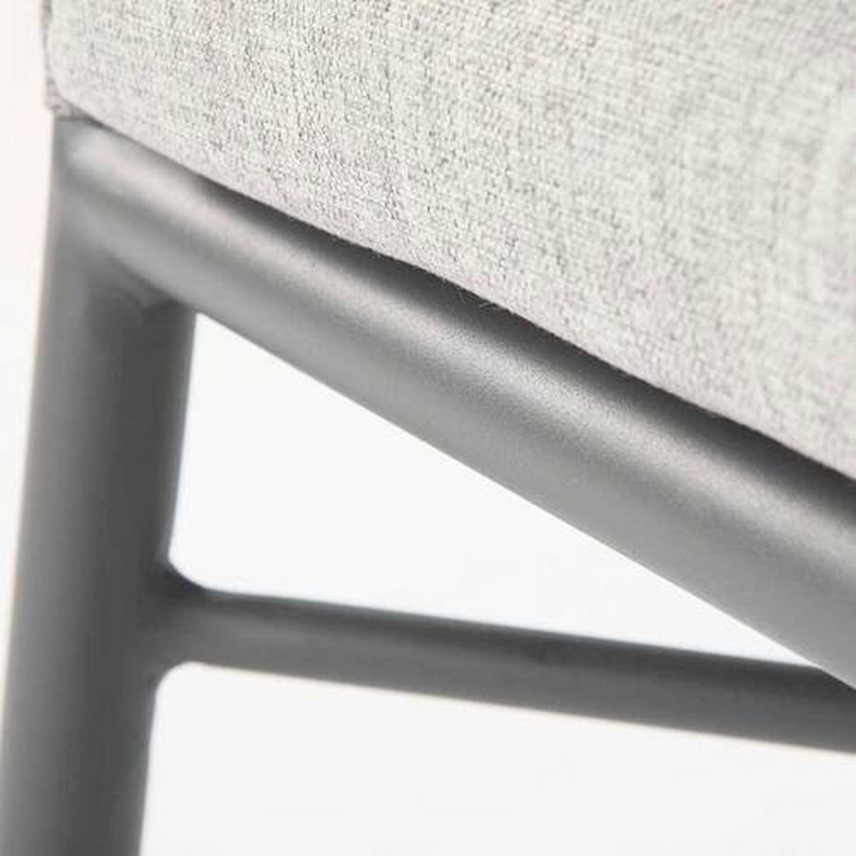STAPELSESSEL Aluminium Graphitfarben, Grau  - Graphitfarben/Grau, MODERN, Textil/Metall (61/82/63cm) - Ambia Garden