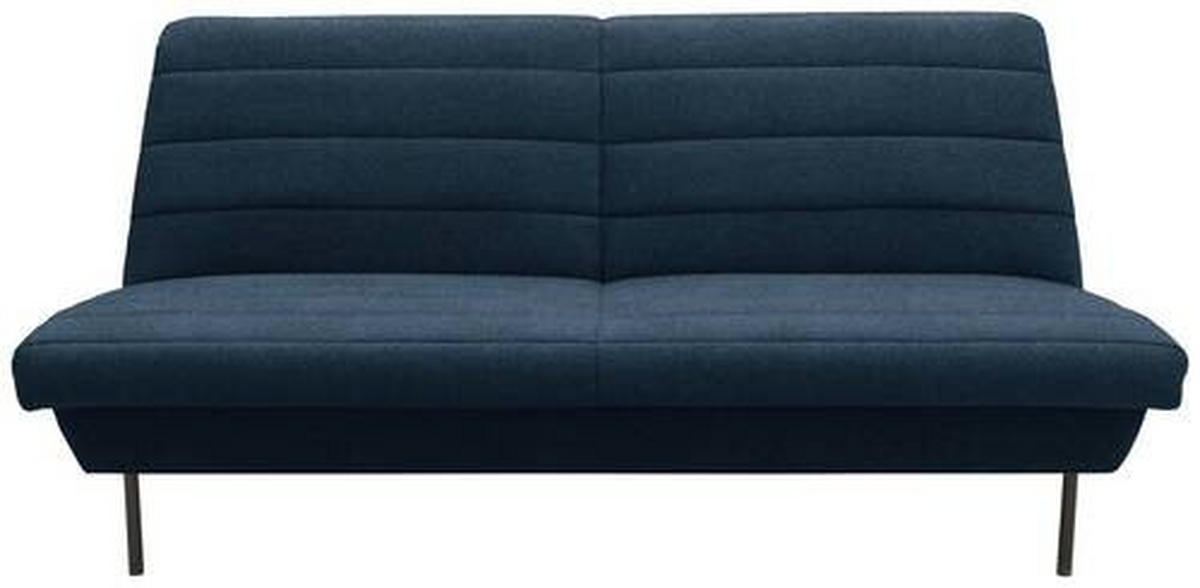 2-SITZER-SOFA Dunkelblau  - Schwarz/Dunkelblau, Design, Textil/Metall (185/92/103cm) - LOOKS by W.Joop