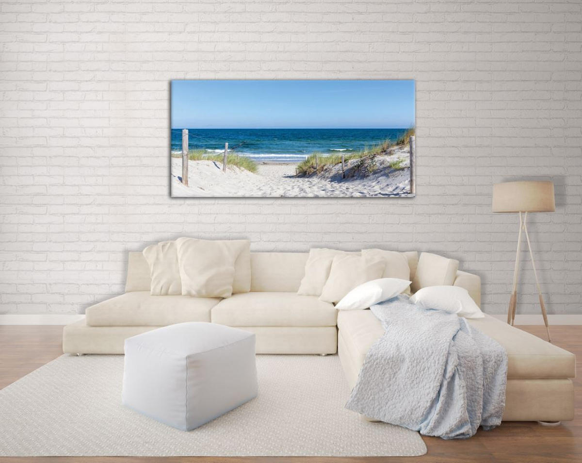 LEINWANDBILD Strand & Meer  - Multicolor, LIFESTYLE, Holz/Papier (115/55/3cm) - Euroart