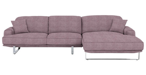 ECKSOFA in Webstoff Flieder  - Flieder, Design, Textil/Metall (304/184cm) - Dieter Knoll