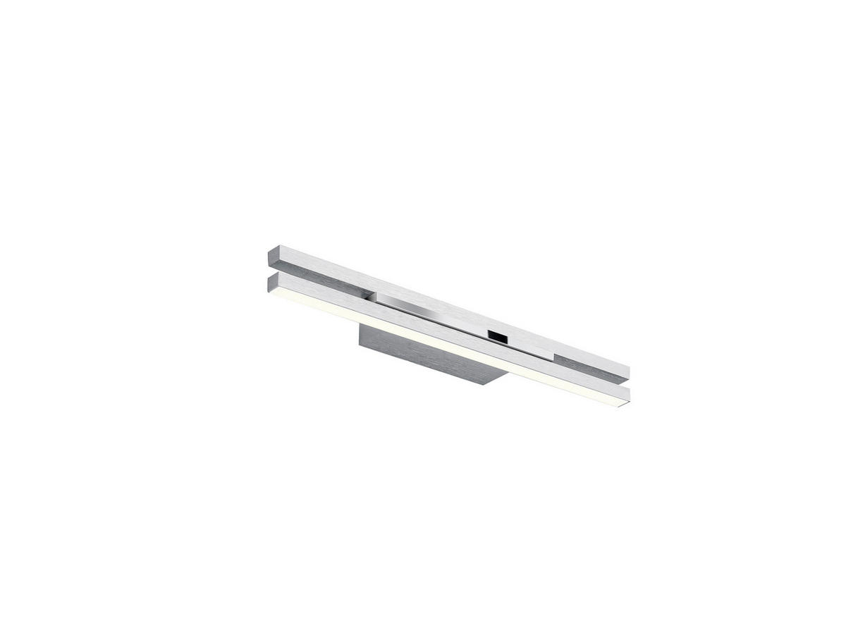 LED-WANDLEUCHTE Ben 40/4/7 cm   - Nickelfarben, Design, Metall (40/4/7cm) - elements by BANKAMP
