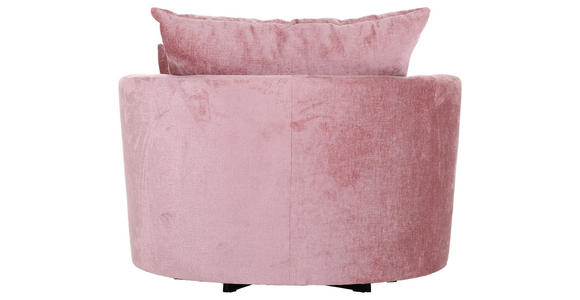 SESSEL Chenille Altrosa - Schwarz/Altrosa, KONVENTIONELL, Textil/Metall (115/72/115cm) - Carryhome