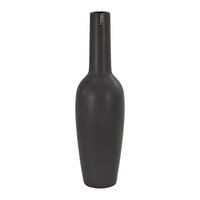 VÁZA, keramika,  - hnědá, Basics, keramika (17/58cm)