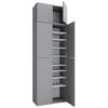 SKOSKÅP  i 70/223/39 cm  - grå/svart, Modern, trämaterial/plast (70/223/39cm) - MID.YOU