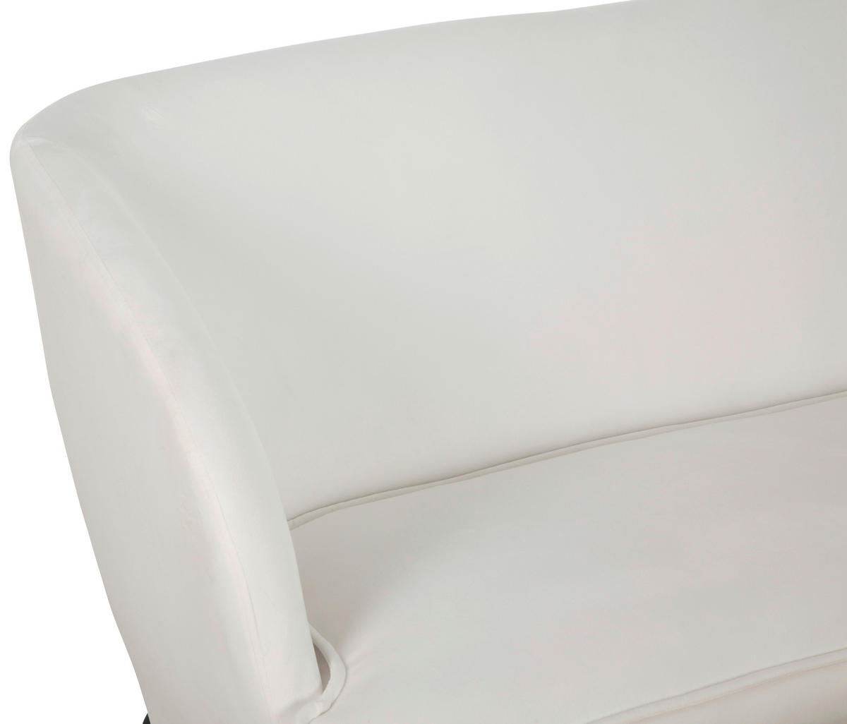 KÜCHENSOFA  - Schwarz/Weiß, MODERN, Textil/Metall (148/77/73cm) - P & B