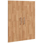TÜRENSET   - Eichefarben/Silberfarben, Natur, Holz/Metall (78/101cm) - Linea Natura