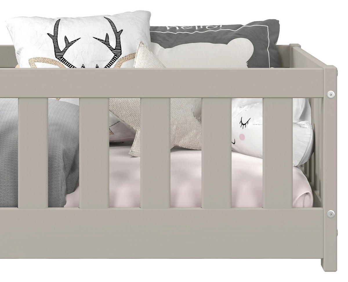 BODENBETT. 90/200 cm  in Taupe  - Taupe, MODERN, Holz/Holzwerkstoff (90/200cm) - P & B