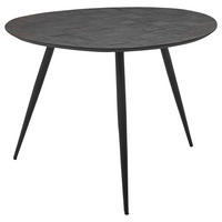 ESSTISCH in Holz  - Dunkelbraun/Schwarz, Modern, Holz/Metall (111/76/108cm) - MID.YOU