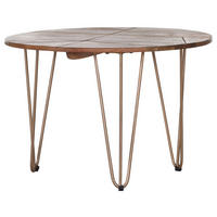 MĂSUȚĂ DE CAFEA lemn, metal 65/65/45 cm   - auriu/culoare natur, Design, lemn/metal (65/65/45cm) - Landscape