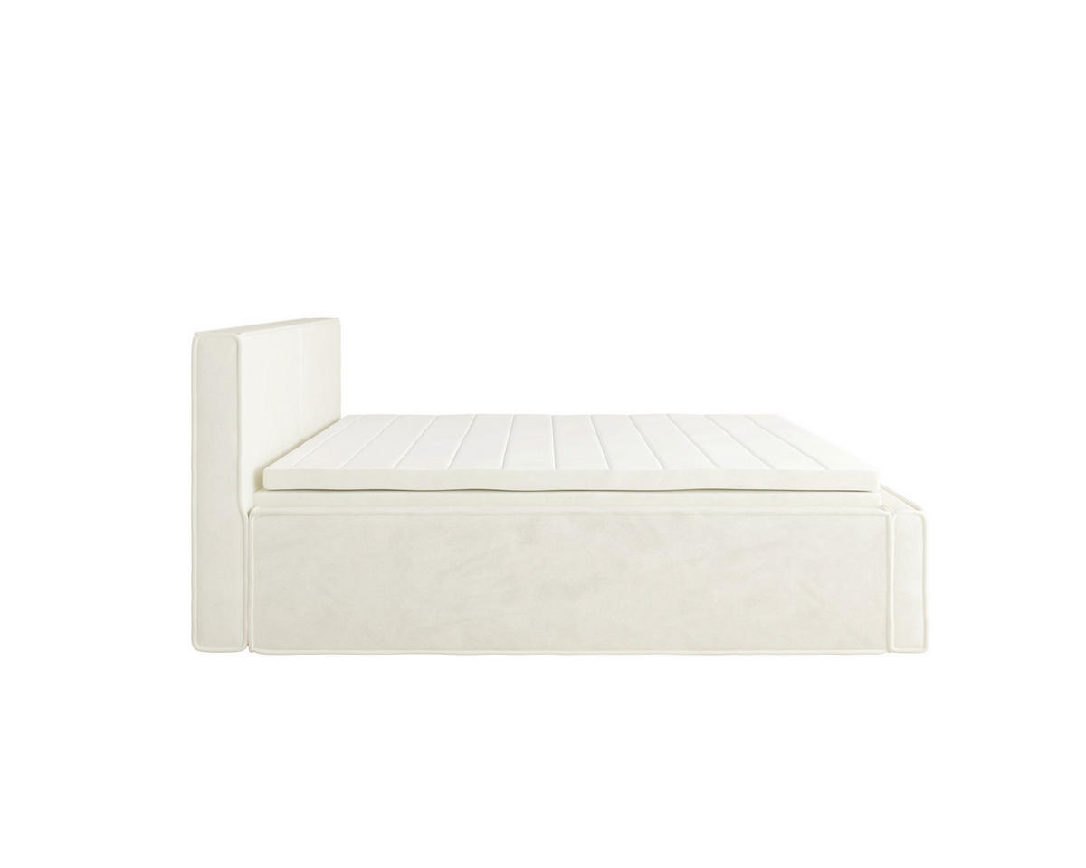 BOXBETT 180/200 cm  in Beige  - Beige, MODERN, Textil (180/200cm) - MID.YOU