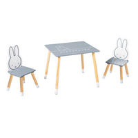 KINDERSITZGRUPPE MIFFY  - Dunkelgrau/Weiß, Basics, Holz/Holzwerkstoff - Roba