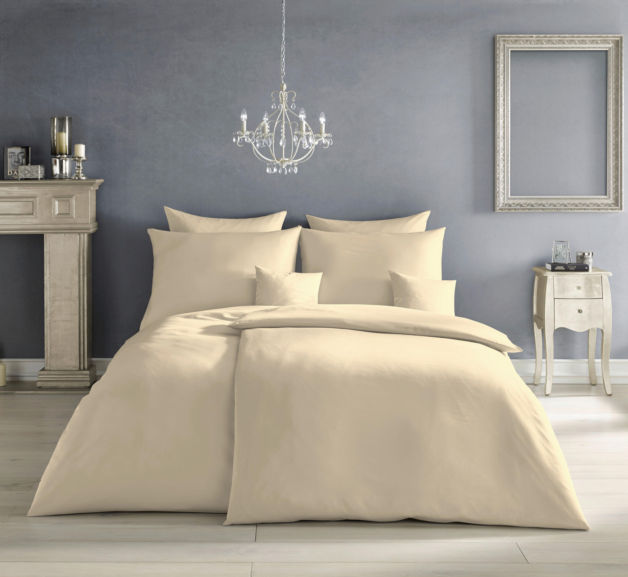 BETTWÄSCHE Satin 200/220 cm  - Beige, Basics, Textil (200/220cm) - Fleuresse