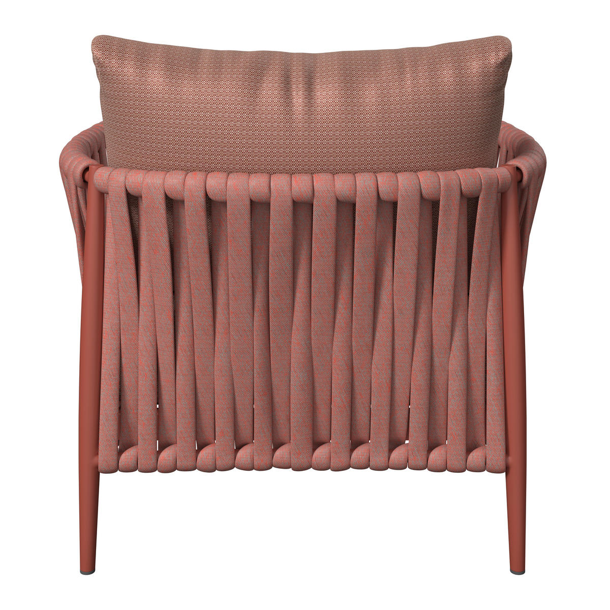 LOUNGESESSEL Rot Aluminium  - Rot, Design, Textil/Metall (91/68/81cm) - Amatio